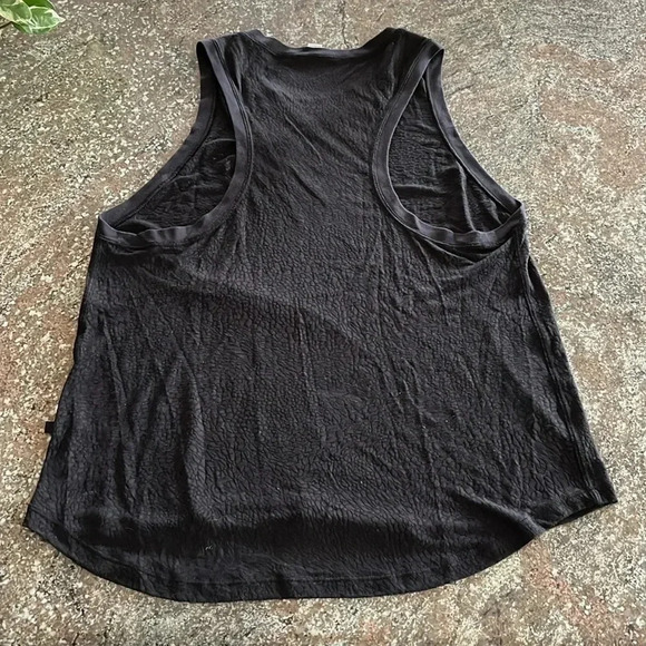 Lulu lemon black tank top racerback lead with the heart women's size 6 - Picture 4 of 9